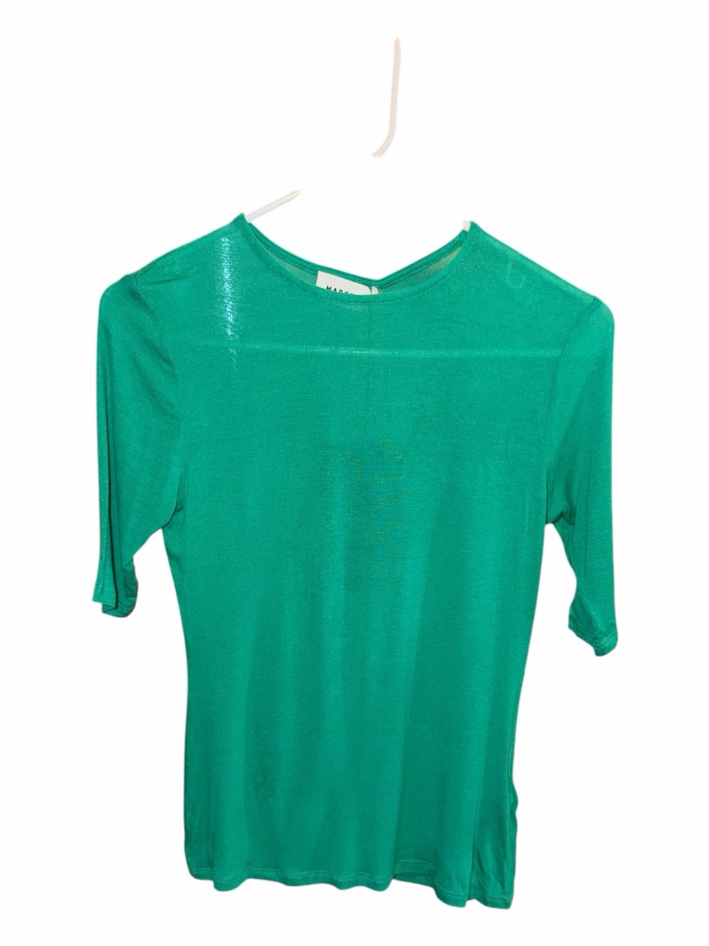 MARELLA Teal-Green Short Sleeve Knit Top